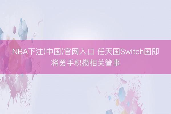 NBA下注(中国)官网入口 任天国Switch国即将罢手积攒相关管事