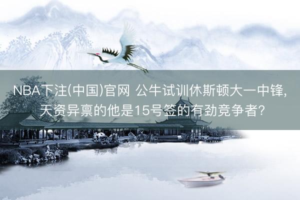 NBA下注(中国)官网 公牛试训休斯顿大一中锋， 天资异禀的他是15号签的有劲竞争者?
