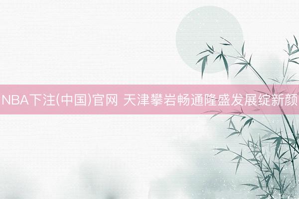 NBA下注(中国)官网 天津攀岩畅通隆盛发展绽新颜